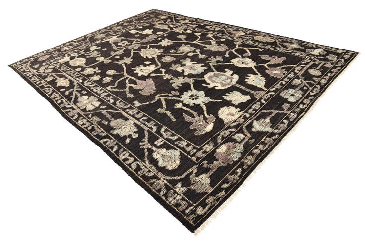 Detailansicht von 280cm x 375cm Handgeknüpft Oushak Wolle Teppich