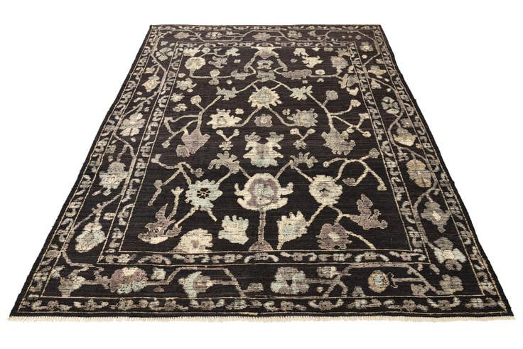 Detailansicht von 280cm x 375cm Handgeknüpft Oushak Wolle Teppich