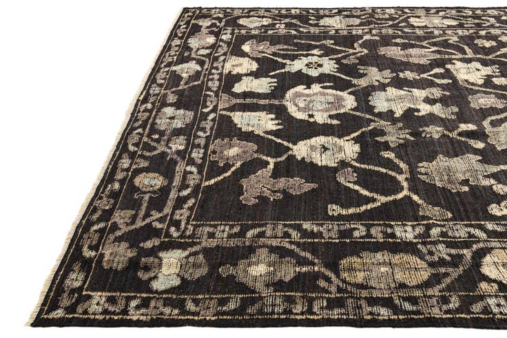 Detailansicht von 280cm x 375cm Handgeknüpft Oushak Wolle Teppich