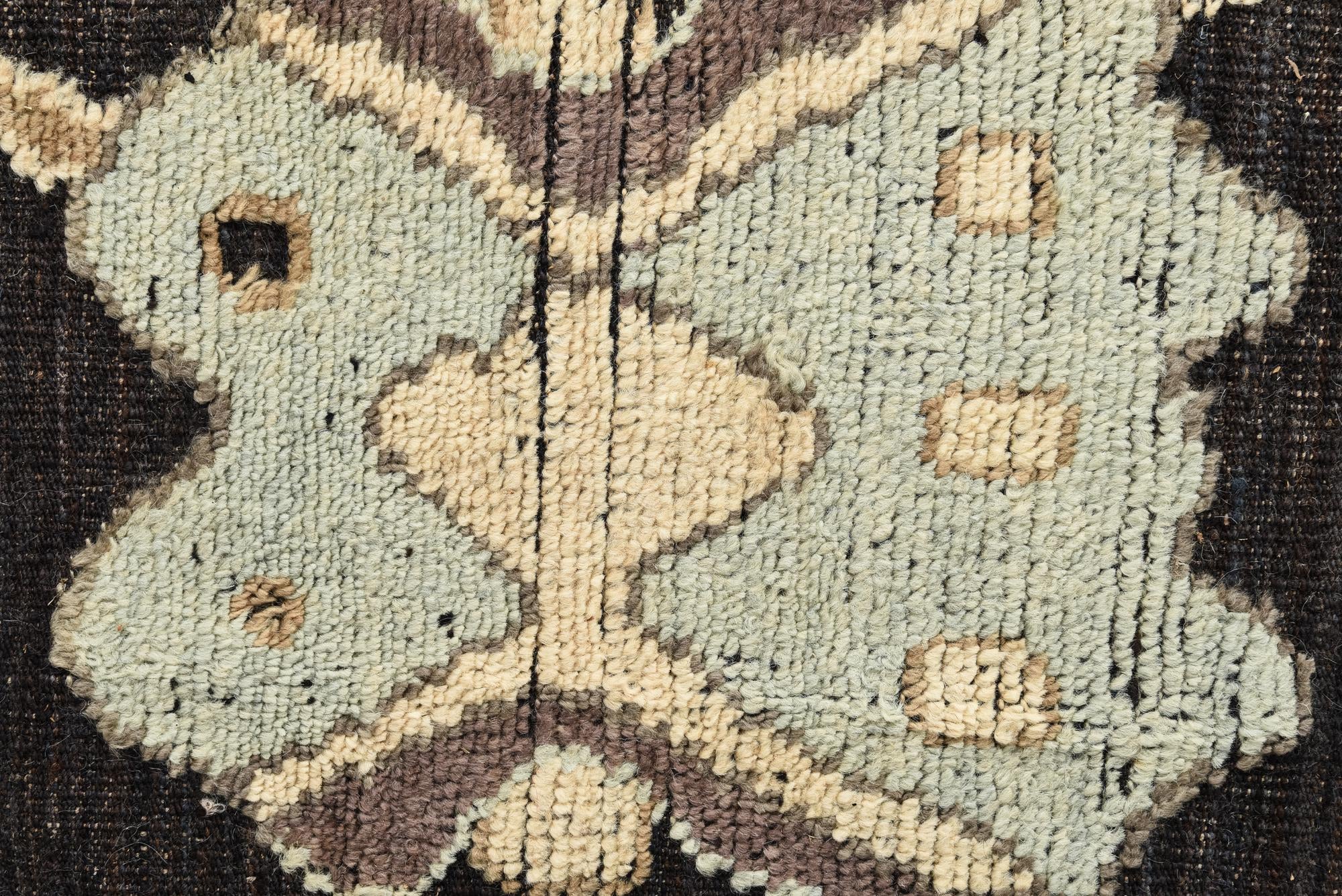10' 5 x 14' Hand Knotted Oushak Wool Rug