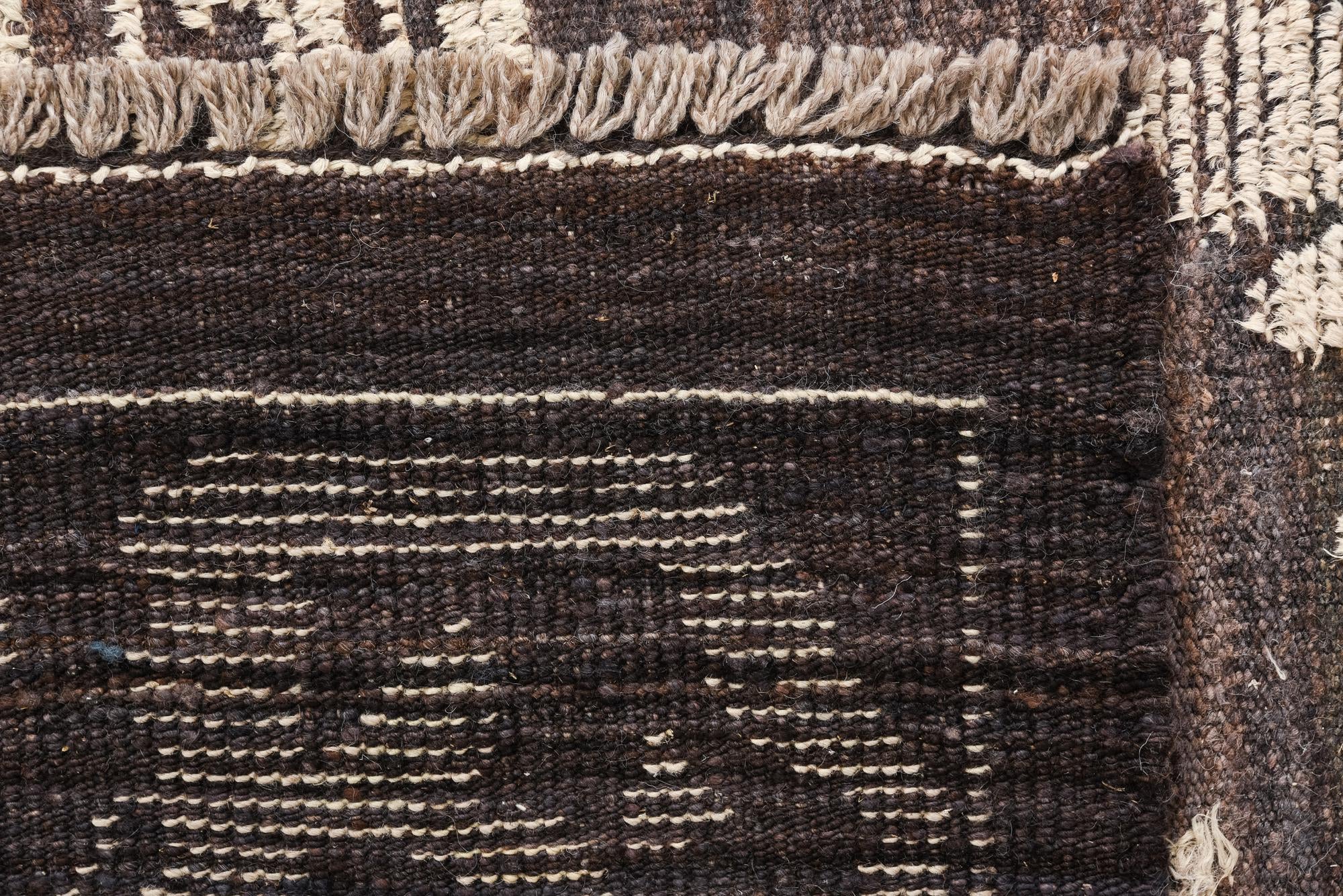 9' 1 x 12' 4 Hand Knotted Oushak Wool Rug