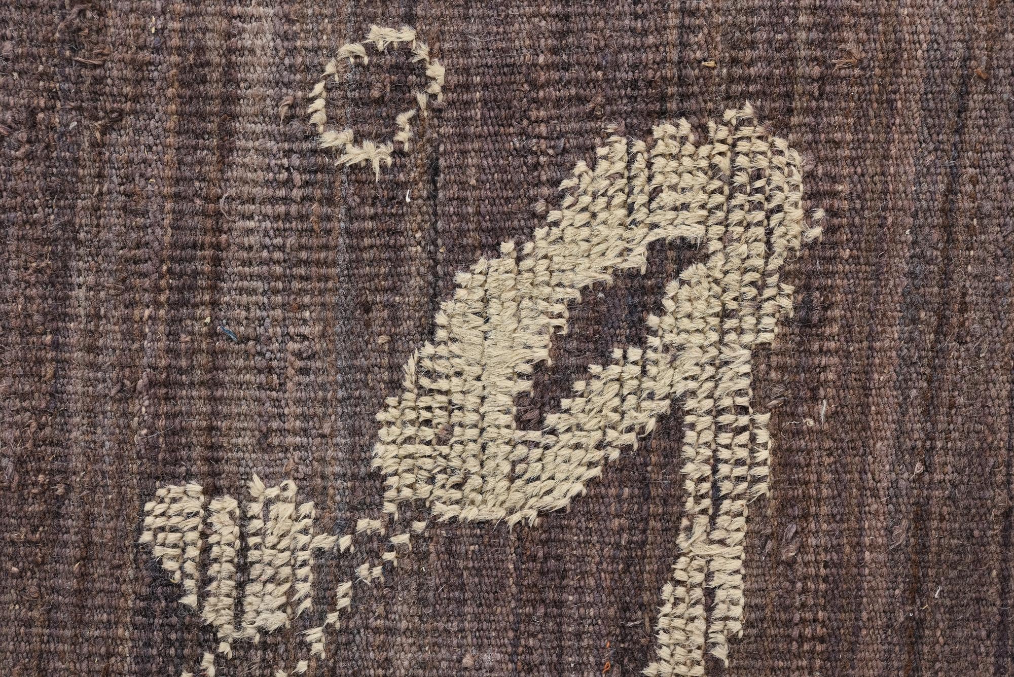 9' 1 x 12' 4 Hand Knotted Oushak Wool Rug