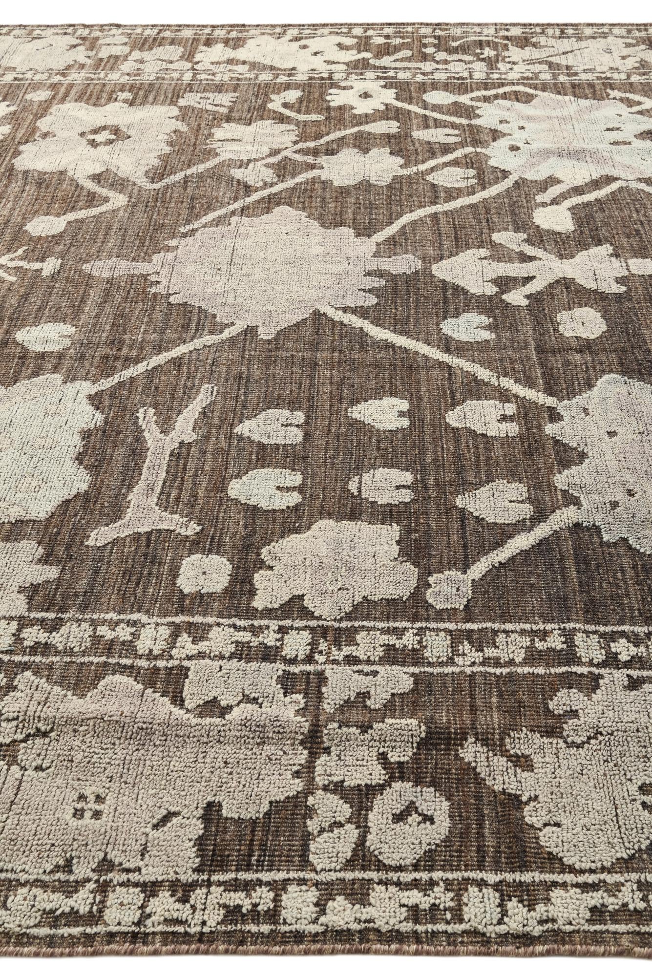 10' 2 x 14' Hand Knotted Oushak Wool Rug