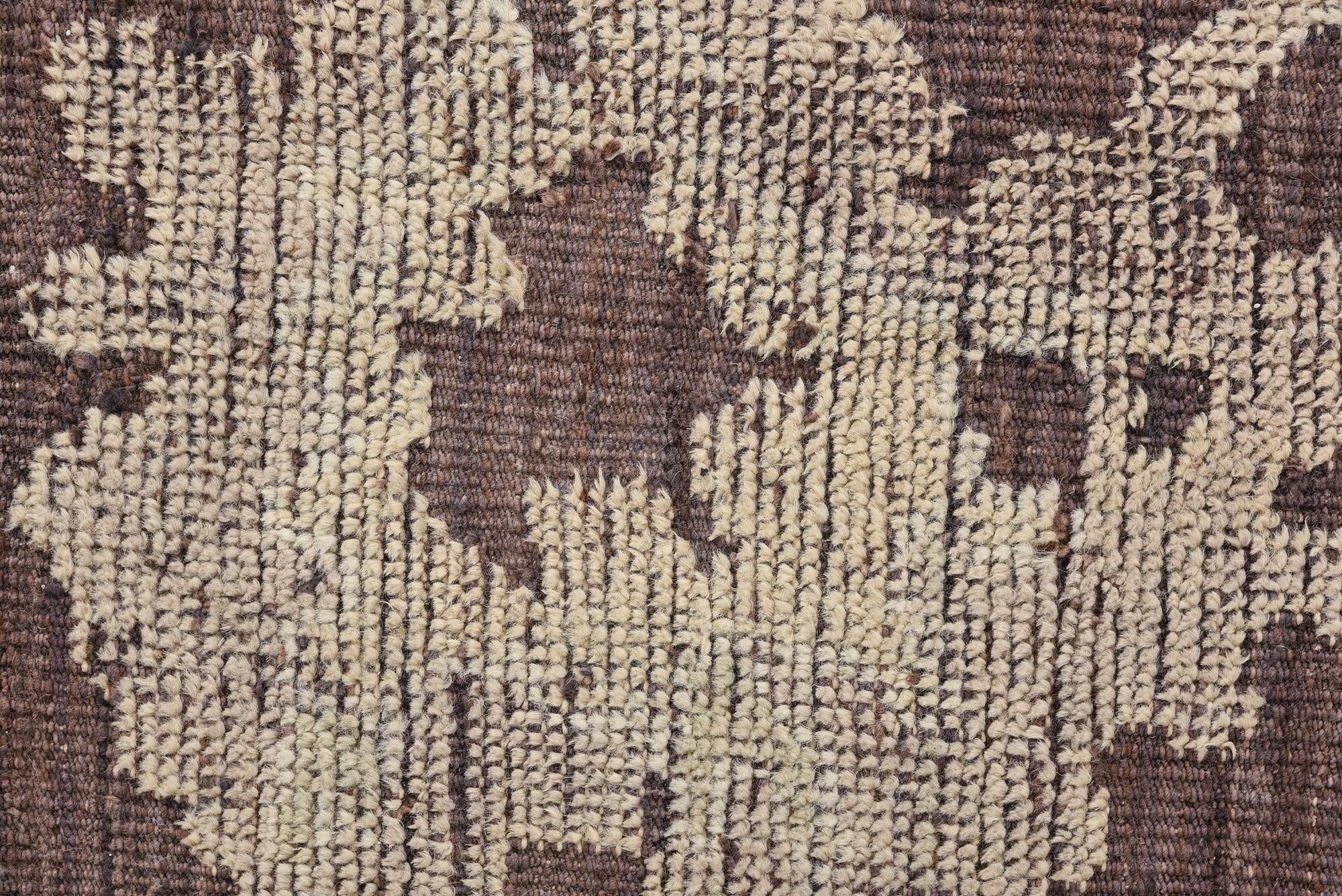 8' 9 x 12' 2 Hand Knotted Oushak Wool Rug