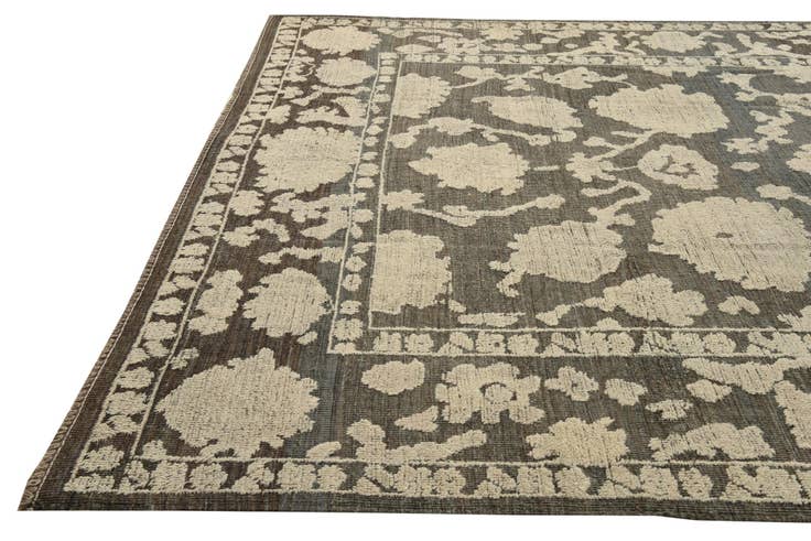 Detail image of 9' x 12' 4 Hand Knotted Oushak Wool Rug
