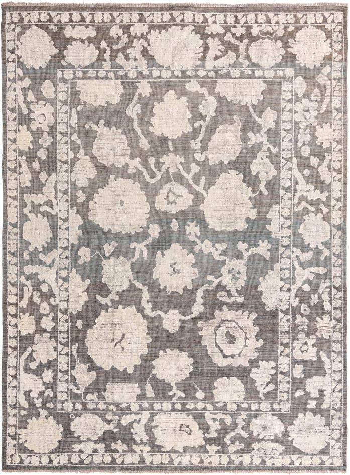 Detail image of 9' x 12' 4 Hand Knotted Oushak Wool Rug