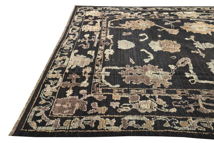 Detail image of 9' 3 x 11' 2 Hand Knotted Oushak Wool Rug