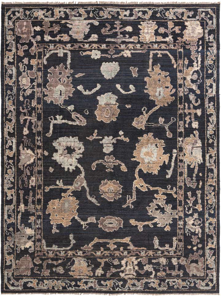 9' 3 x 11' 2 Hand Knotted Oushak Wool Rug