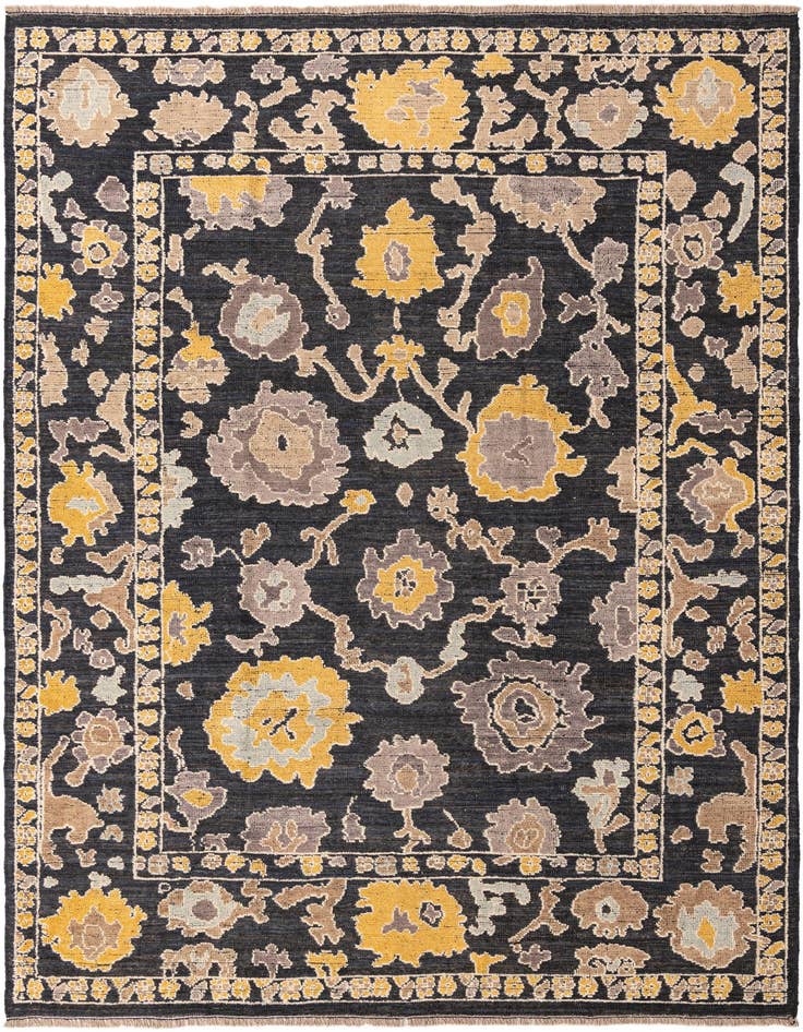 Detail image of 9' x 12' 7 Hand Knotted Oushak Wool Rug