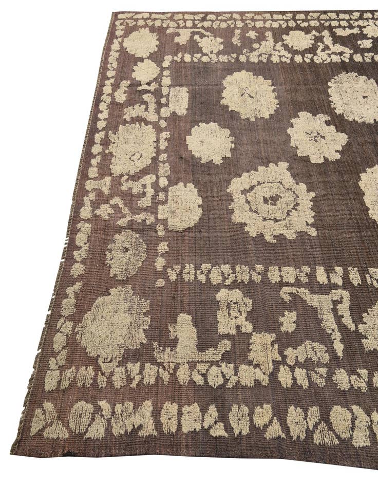 Detail image of 8' 2 x 10' 4  Hand Knotted Oushak Wool Rug