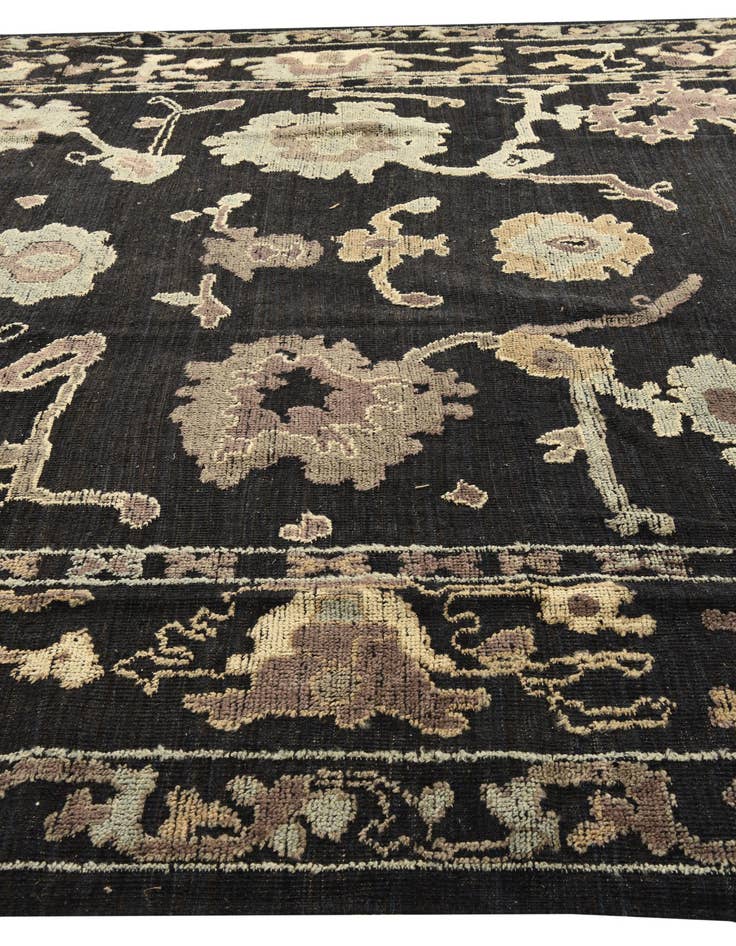 Detail image of 10' 1 x 13' 10  Hand Knotted Oushak Wool Rug