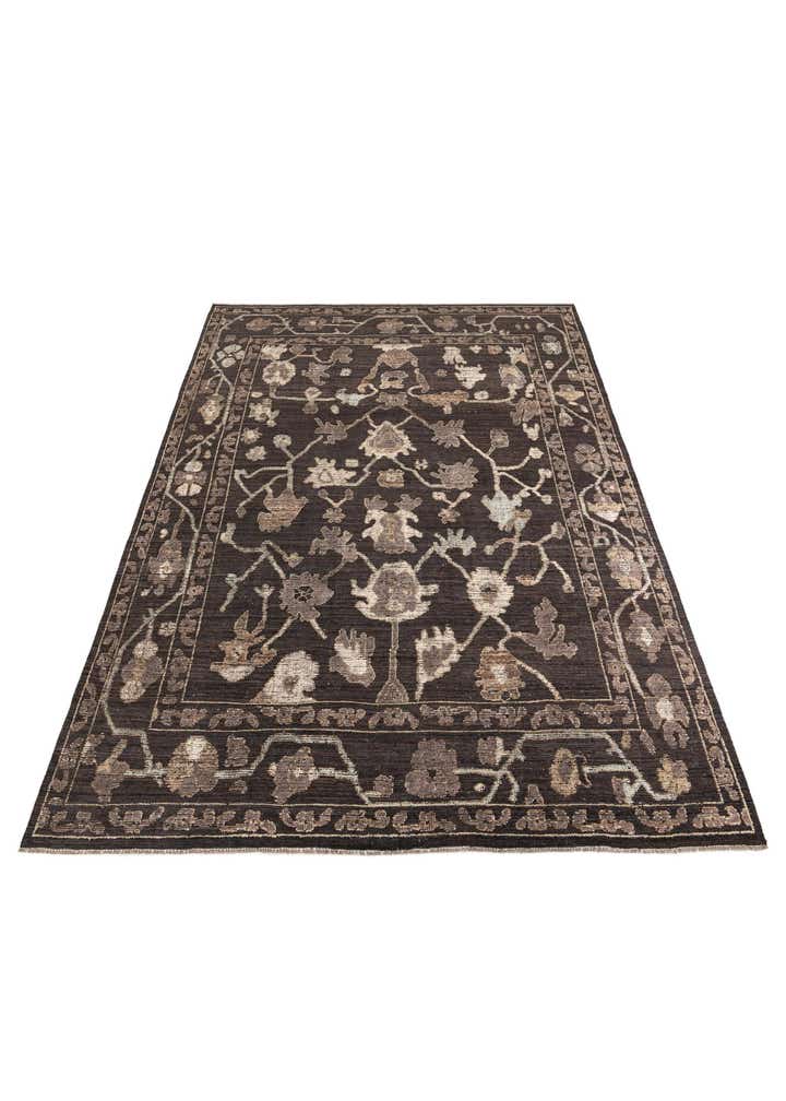 8' 5 x 12' 3 Hand Knotted Oushak Wool Rug