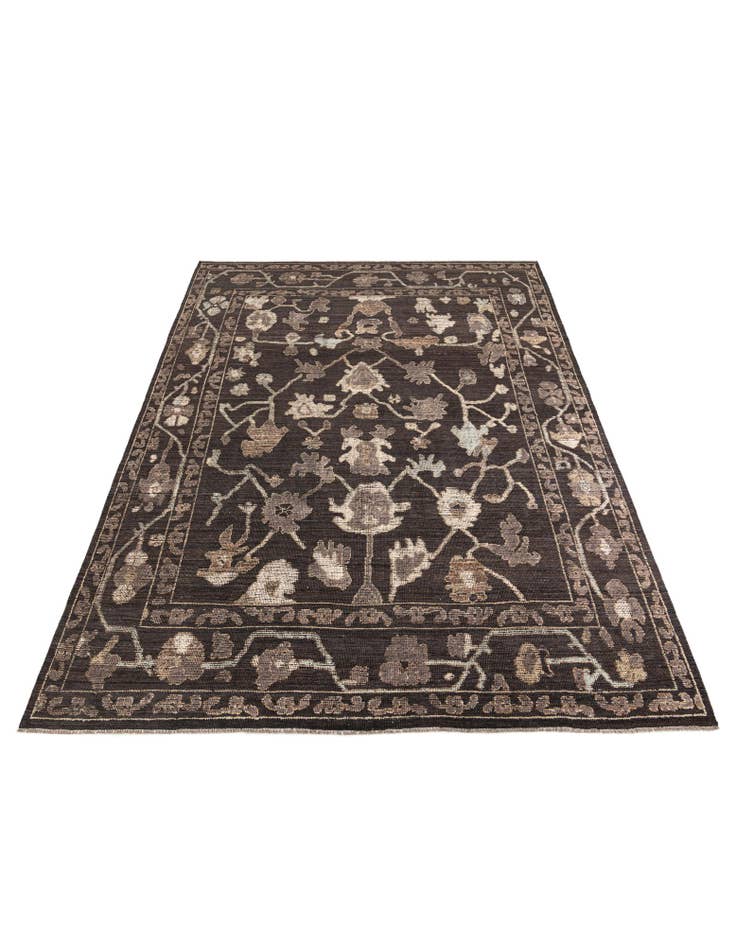 Detail image of 8' 5 x 12' 3 Hand Knotted Oushak Wool Rug