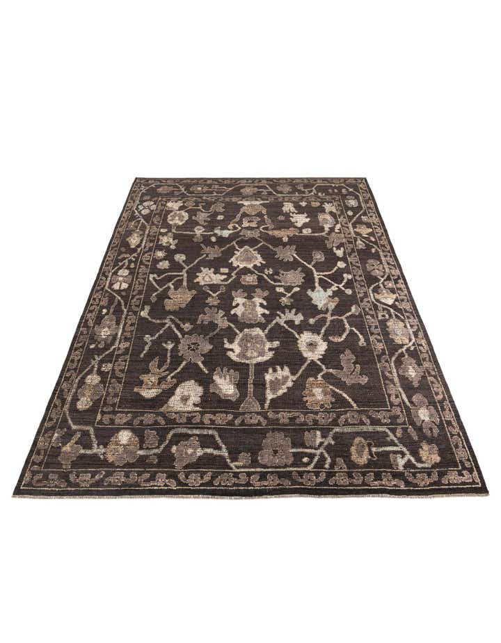 8' 5 x 12' 3 Hand Knotted Oushak Wool Rug