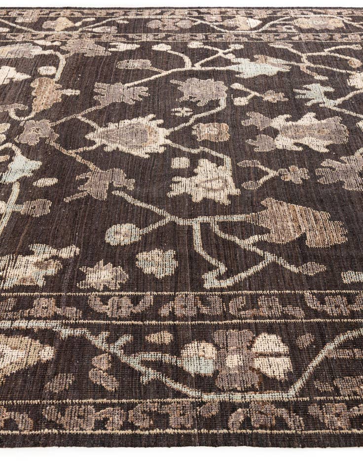 Detail image of 8' 5 x 12' 3 Hand Knotted Oushak Wool Rug