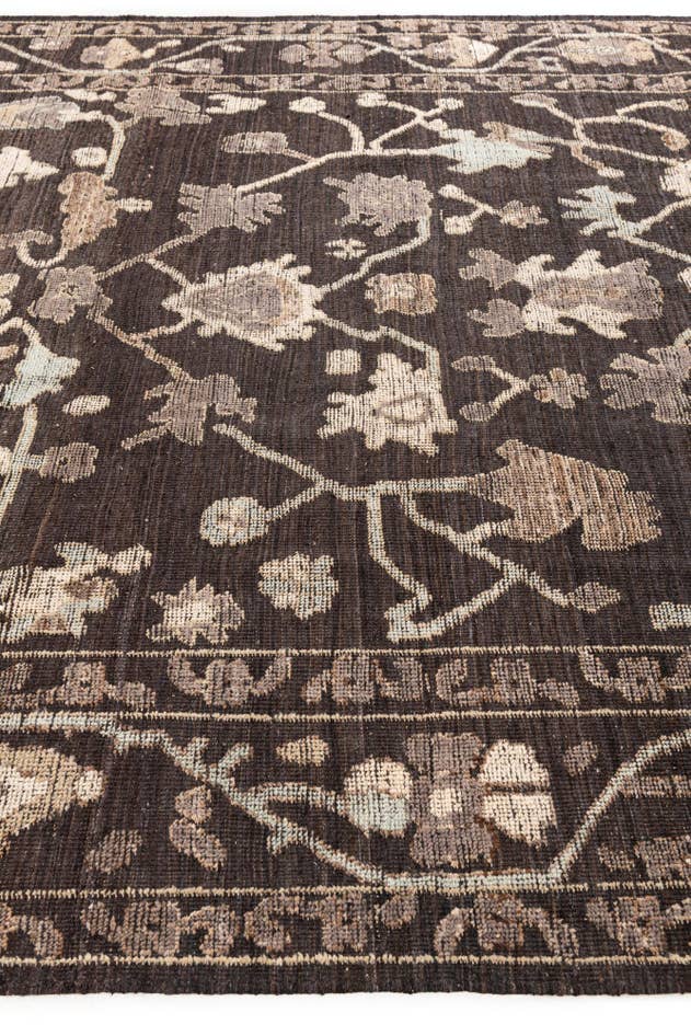 Detail image of 8' 5 x 12' 3 Hand Knotted Oushak Wool Rug