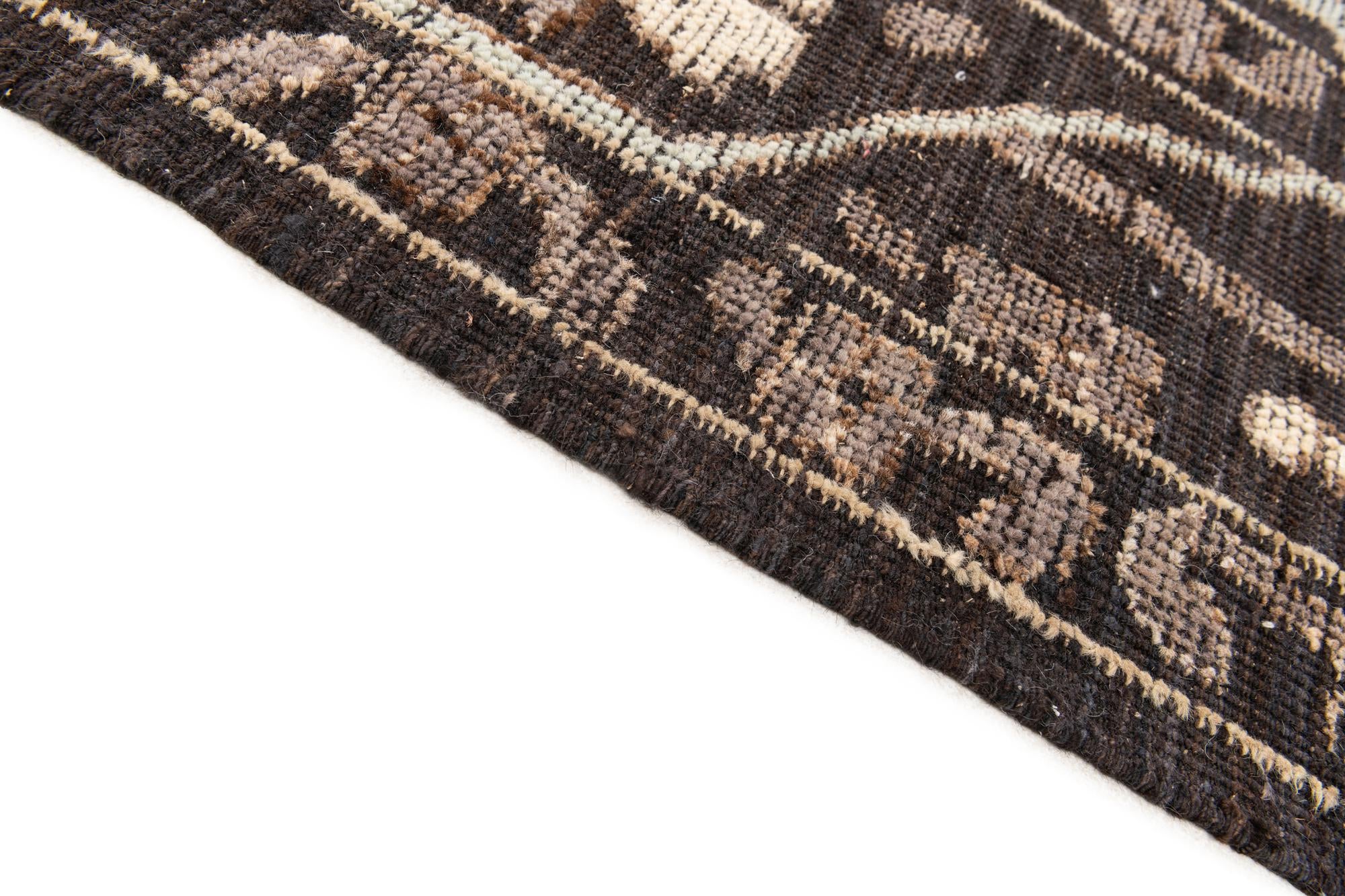 8' 5 x 12' 3 Hand Knotted Oushak Wool Rug