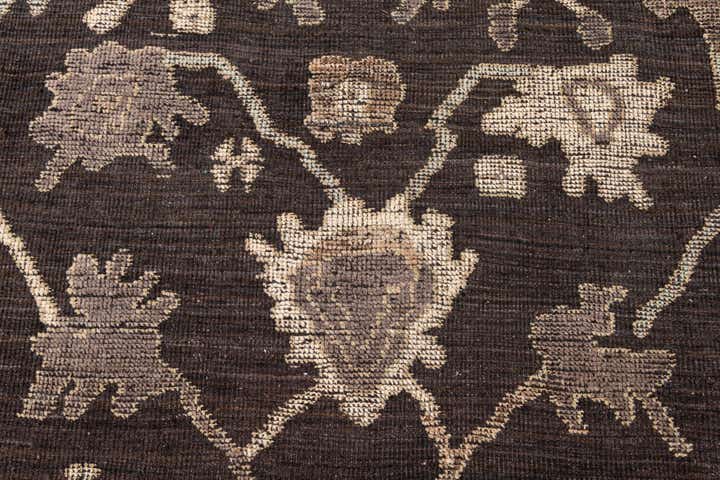 8' 5 x 12' 3 Hand Knotted Oushak Wool Rug