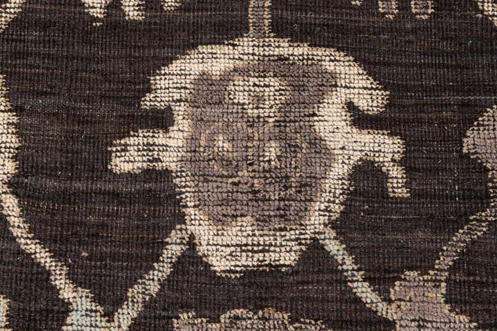 8' 5 x 12' 3 Hand Knotted Oushak Wool Rug
