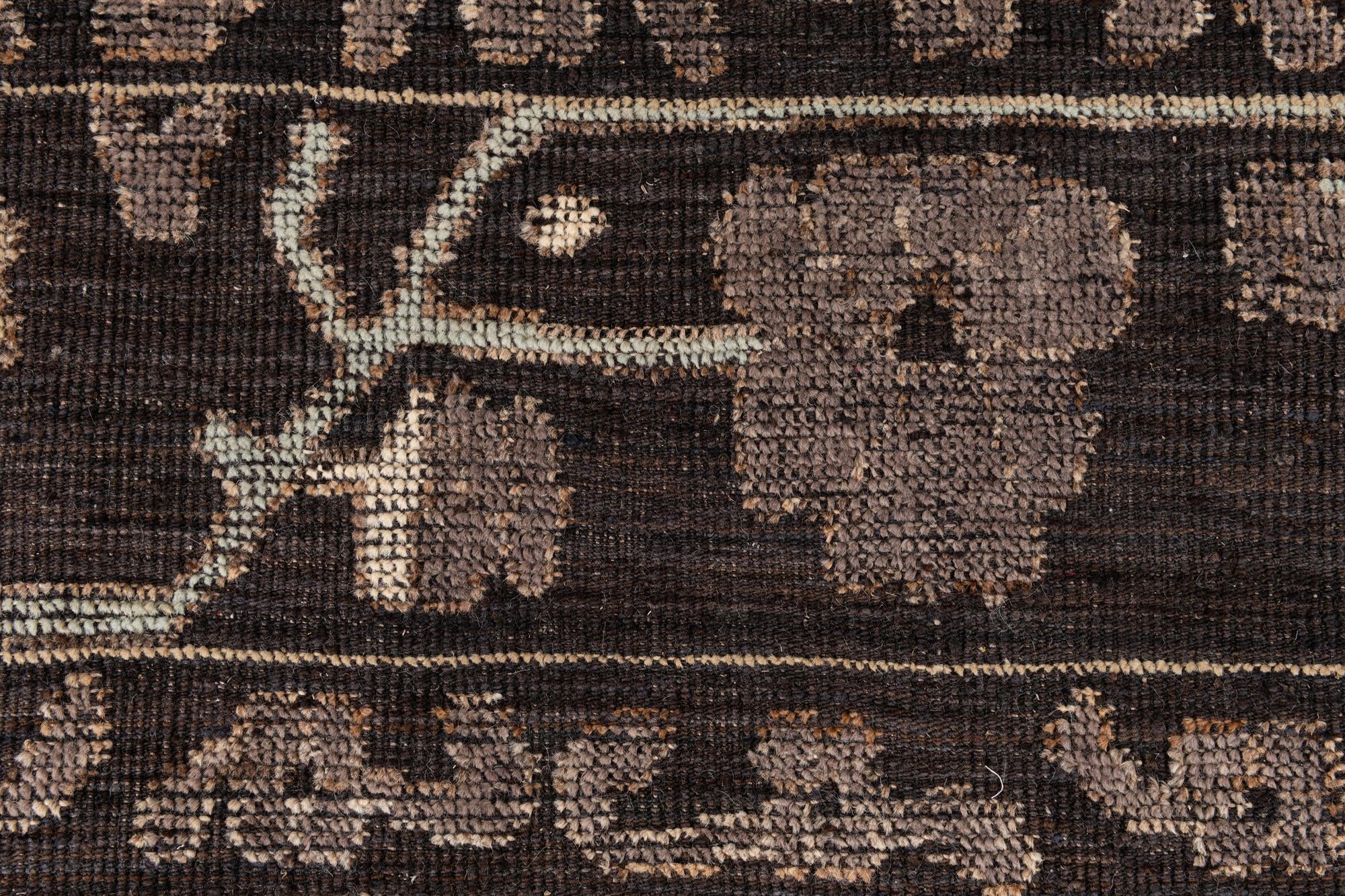 8' 5 x 12' 3 Hand Knotted Oushak Wool Rug