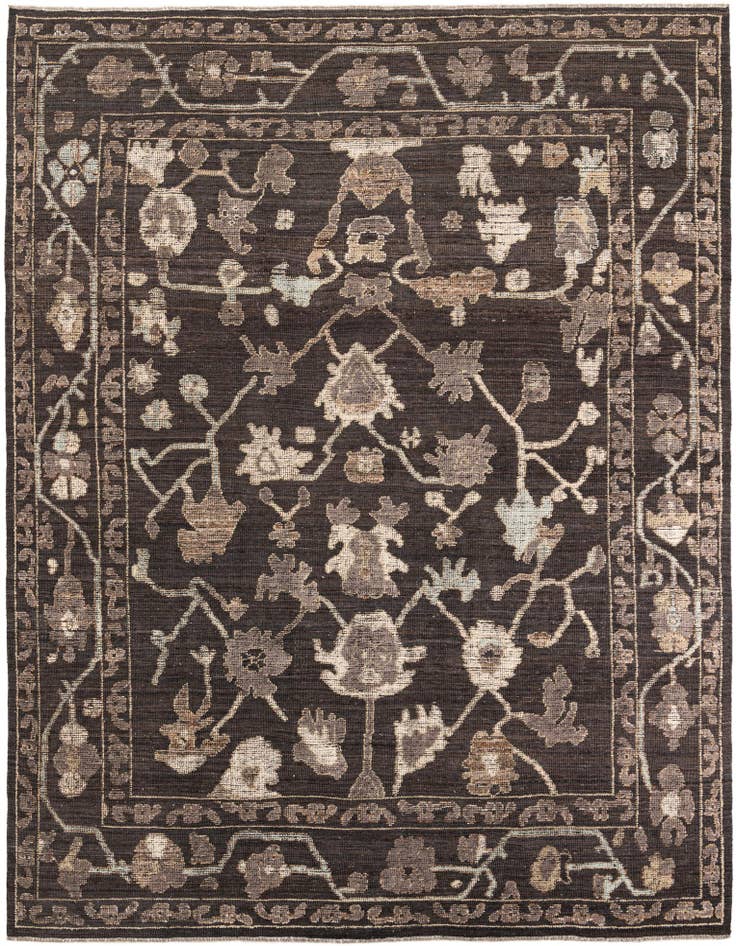 Detail image of 8' 5 x 12' 3 Hand Knotted Oushak Wool Rug