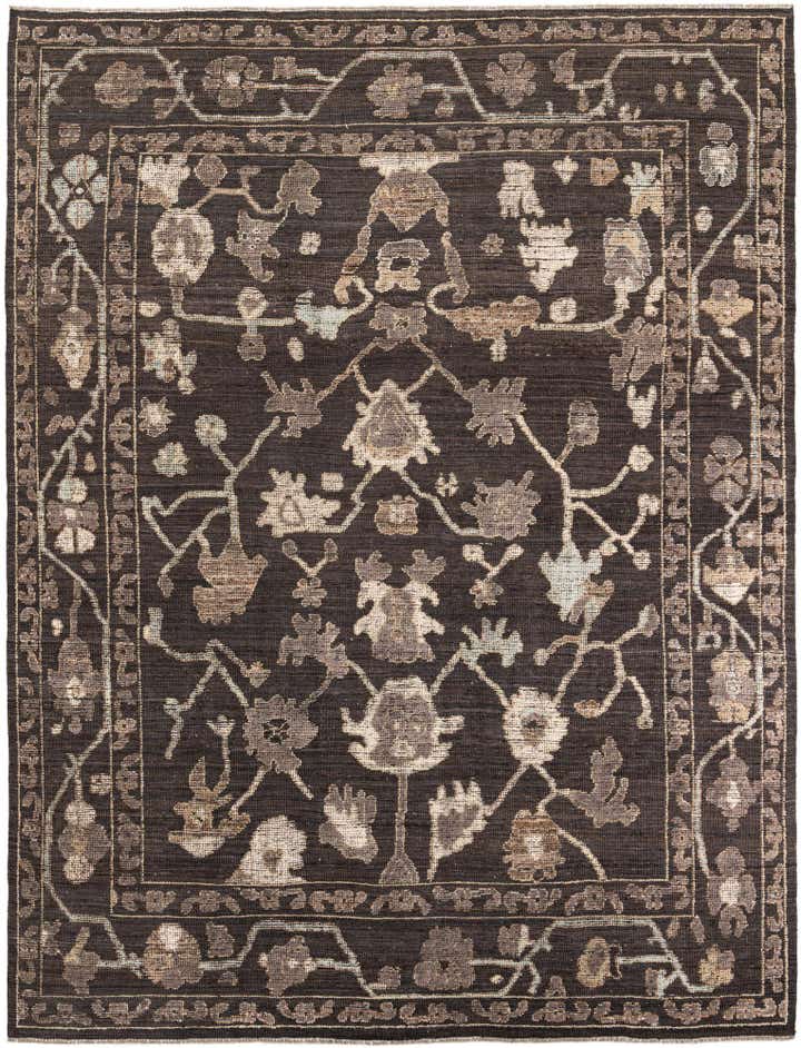 8' 5 x 12' 3 Hand Knotted Oushak Wool Rug