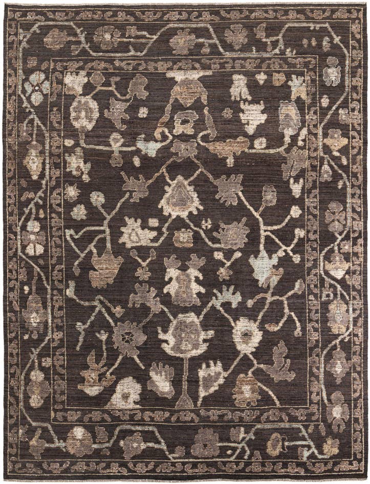 Detail image of 8' 5 x 12' 3 Hand Knotted Oushak Wool Rug