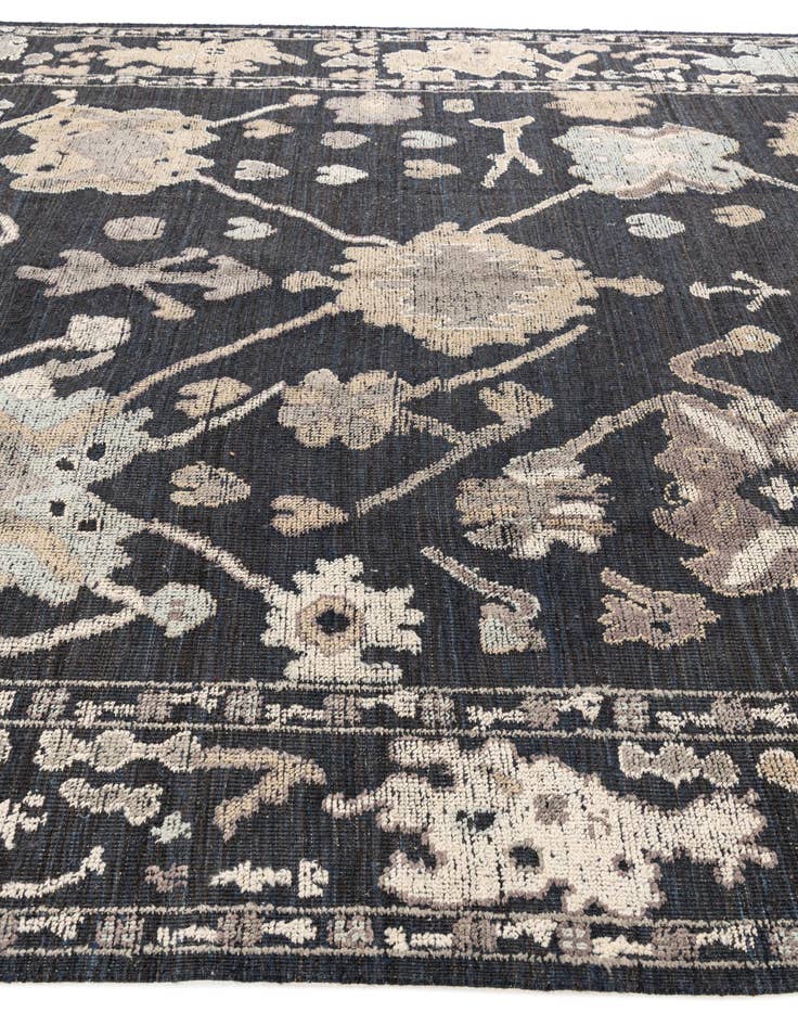 Detail image of 9' 2 x 12' 4  Hand Knotted Oushak Wool Rug