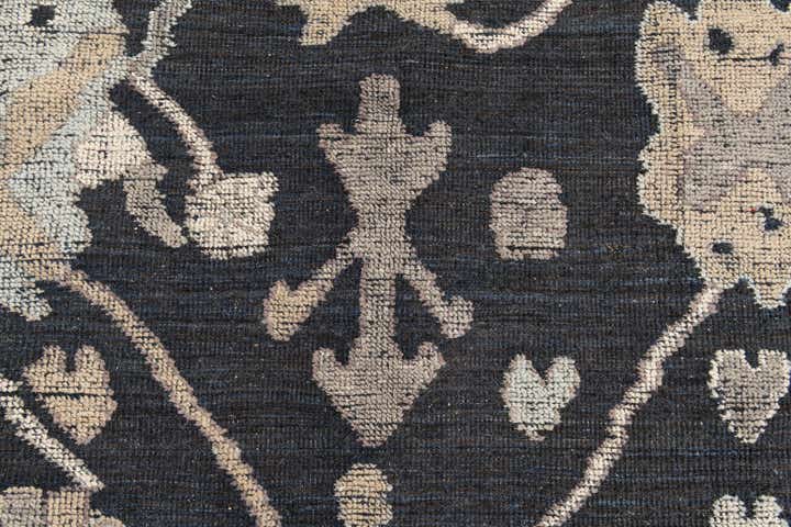 9' 2 x 12' 4 Hand Knotted Oushak Wool Rug
