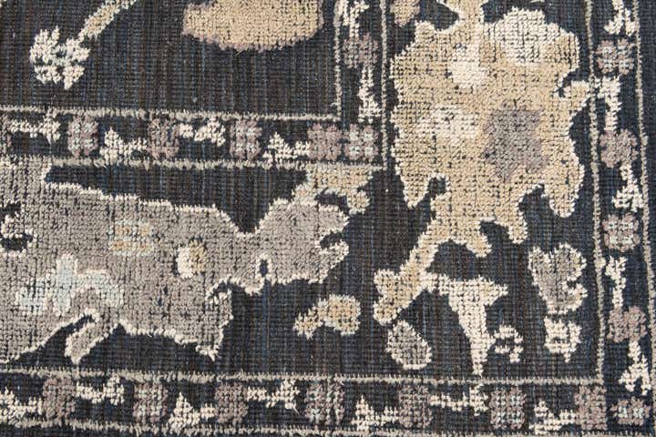 9' 2 x 12' 4 Hand Knotted Oushak Wool Rug