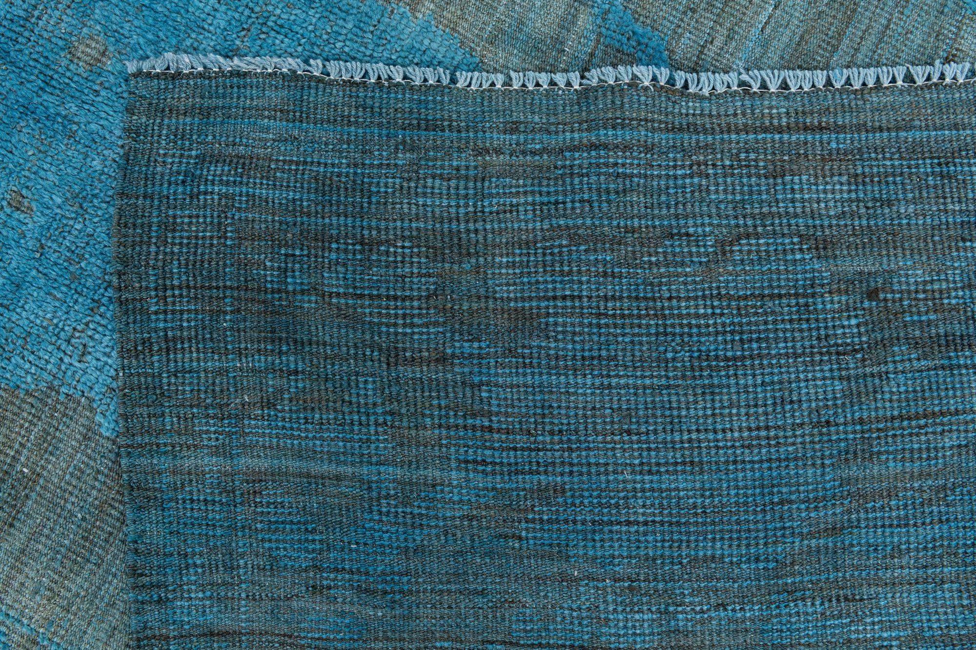 9' 2 x 12' Hand Knotted Oushak Wool Rug