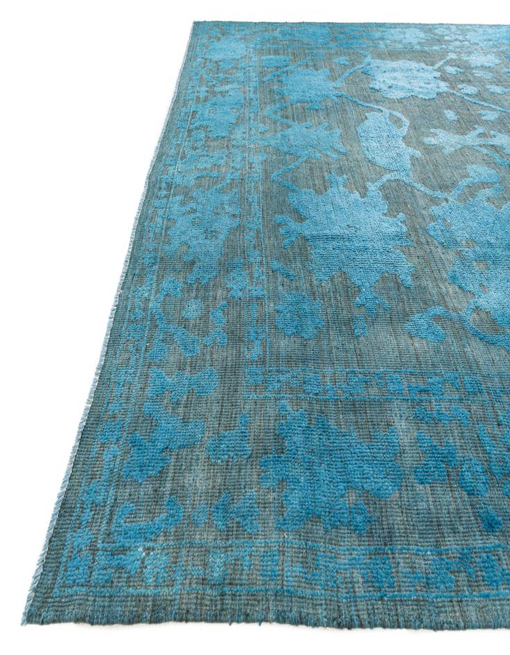 Detail image of 9' 2 x 12'  Hand Knotted Oushak Wool Rug
