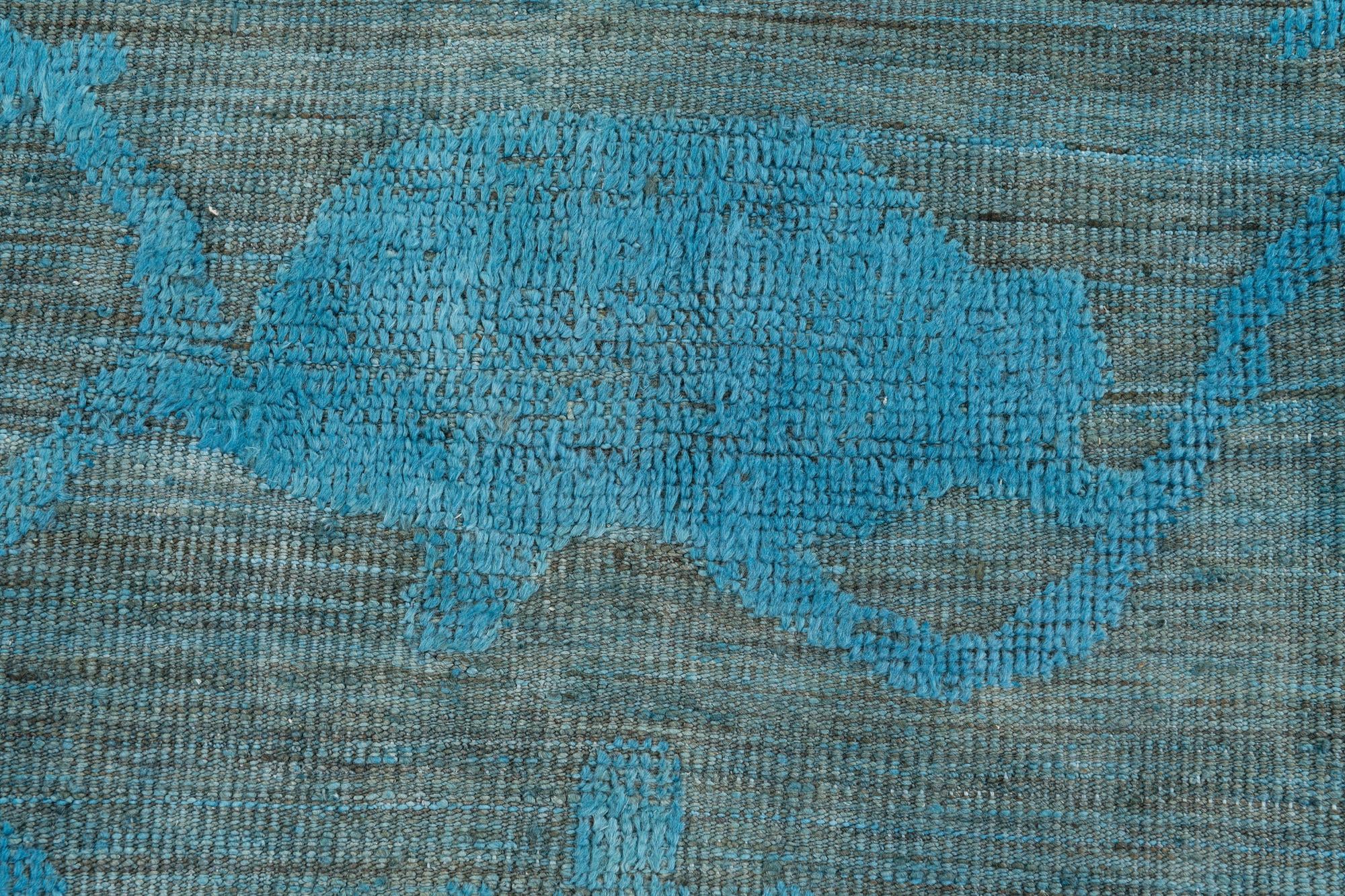 9' 2 x 12' Hand Knotted Oushak Wool Rug