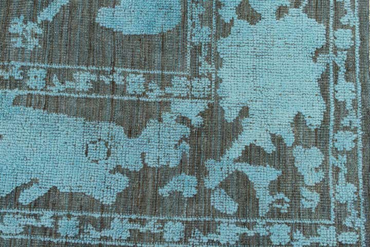 9' 2 x 12' 5 Hand Knotted Oushak Wool Rug