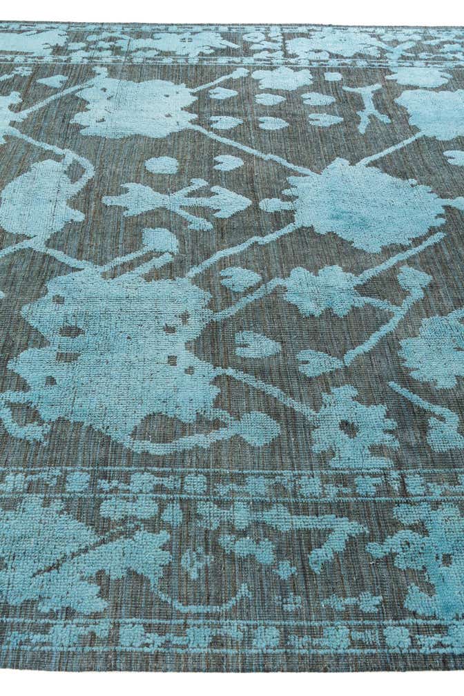 9' 2 x 12' 5 Hand Knotted Oushak Wool Rug