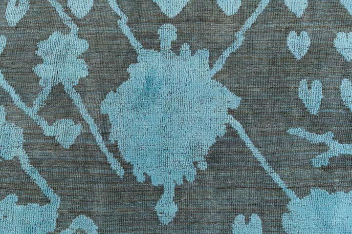 9' 2 x 12' 5 Hand Knotted Oushak Wool Rug