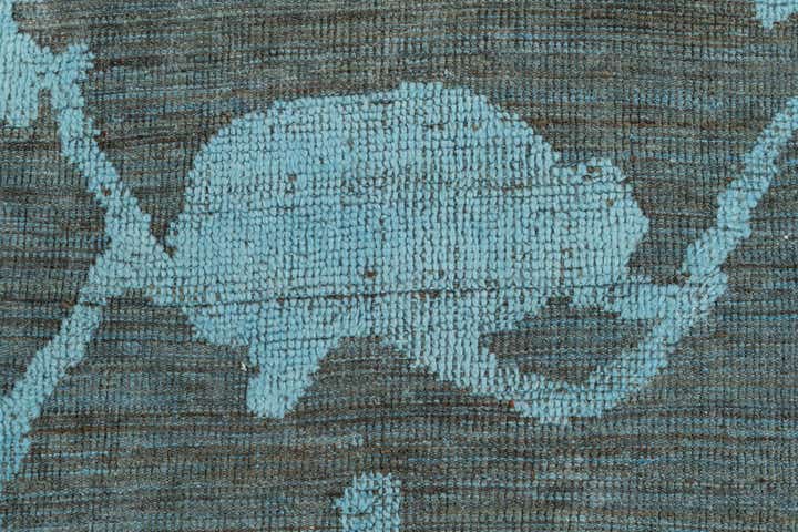 9' 2 x 12' 5 Hand Knotted Oushak Wool Rug