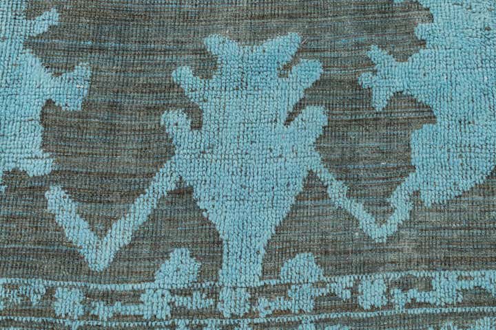 9' 2 x 12' 5 Hand Knotted Oushak Wool Rug