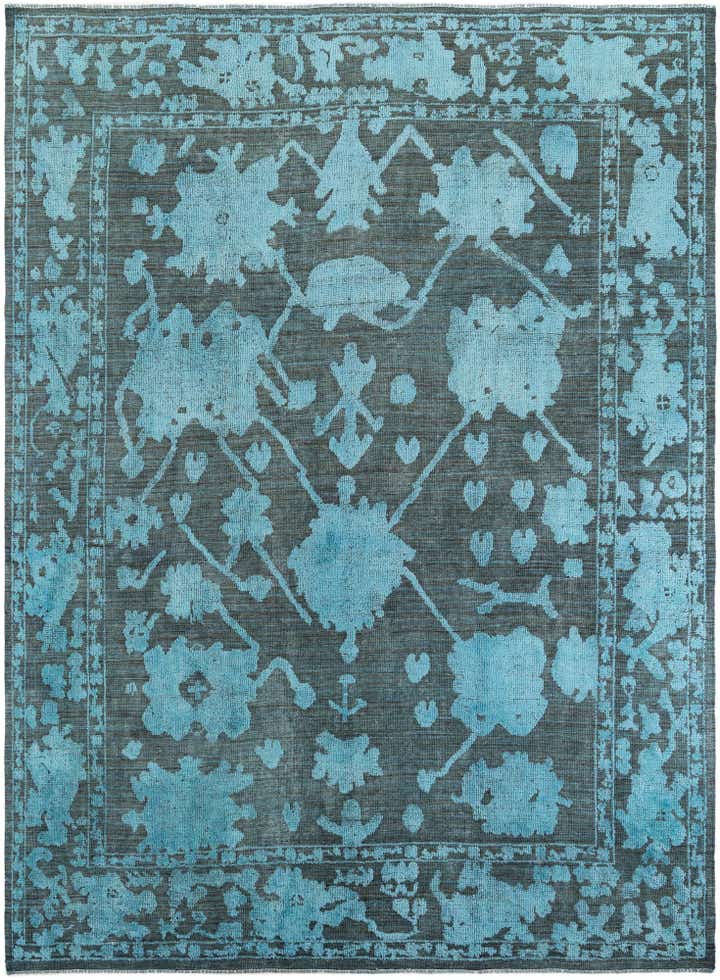9' 2 x 12' 5 Hand Knotted Oushak Wool Rug