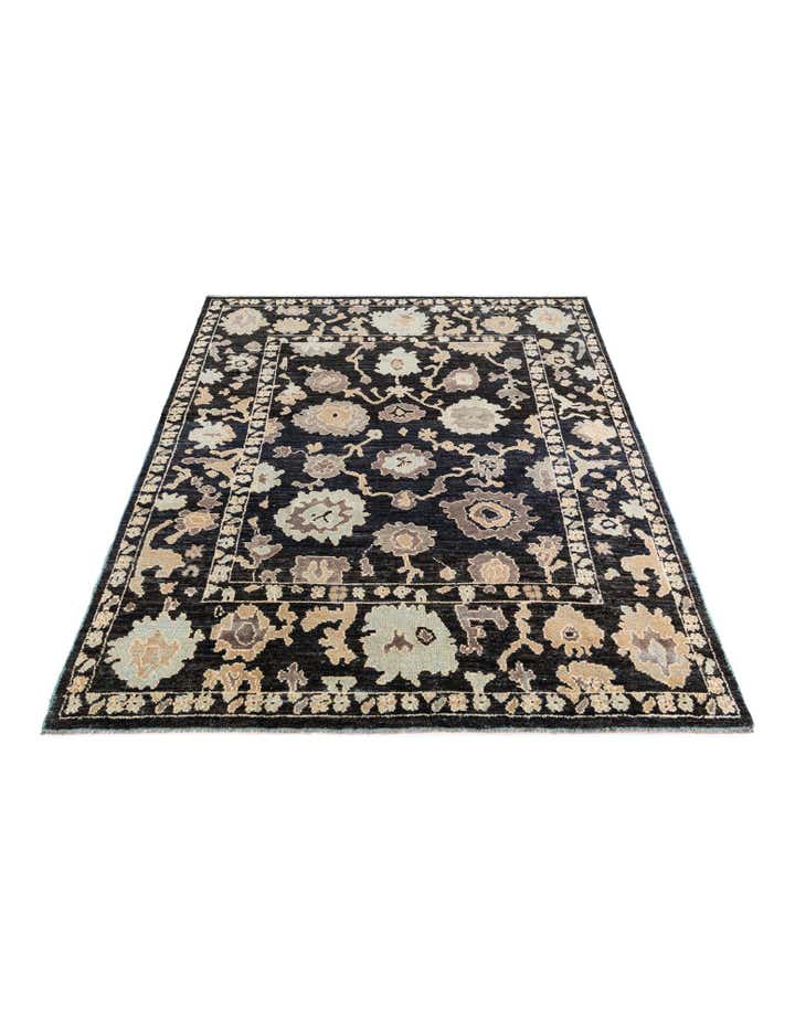 7' 10 x 9' 9 Hand Knotted Oushak Wool Rug