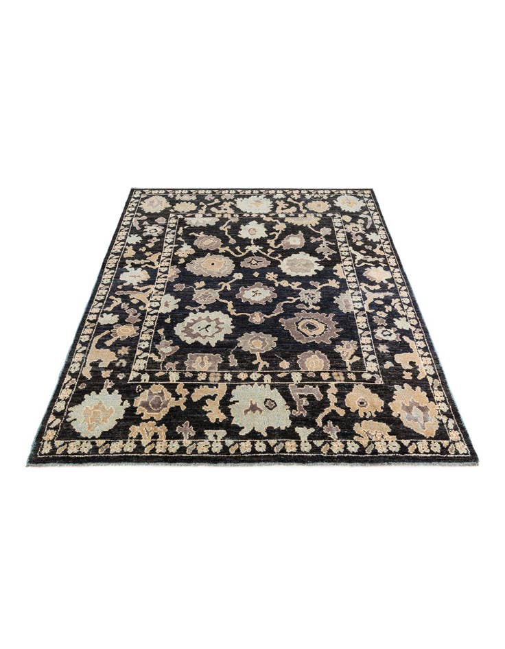 Detail image of 7' 10 x 9' 9 Hand Knotted Oushak Wool Rug