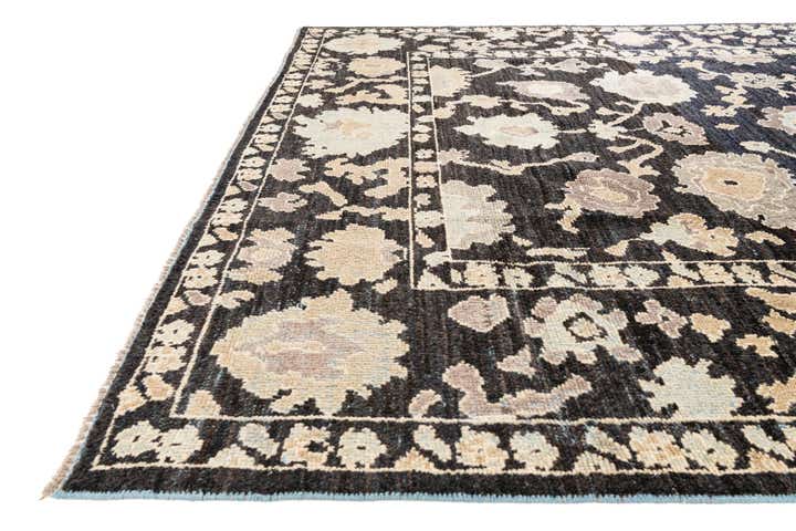 7' 10 x 9' 9 Hand Knotted Oushak Wool Rug