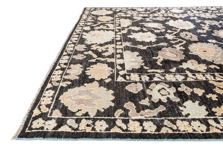 Detail image of 7' 10 x 9' 9 Hand Knotted Oushak Wool Rug
