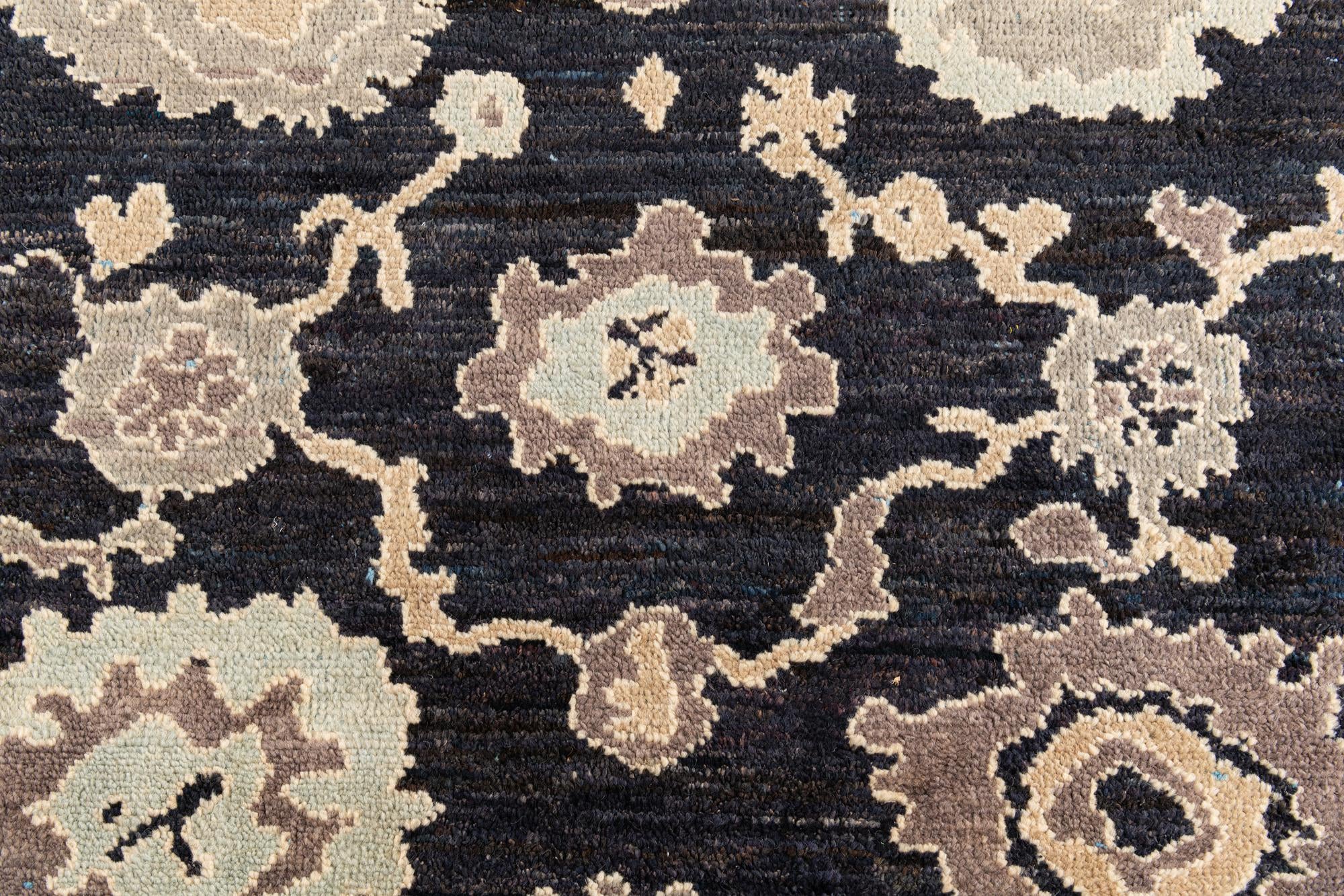 7' 10 x 9' 9 Hand Knotted Oushak Wool Rug