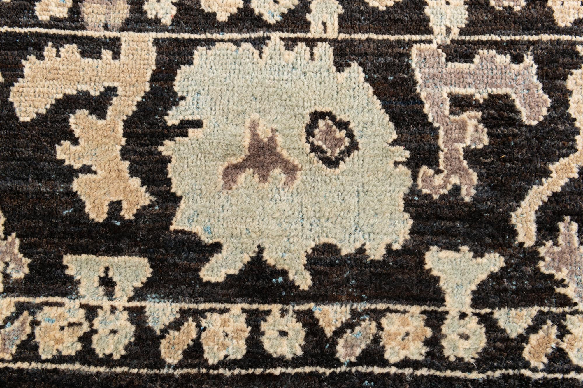 7' 10 x 9' 9 Hand Knotted Oushak Wool Rug