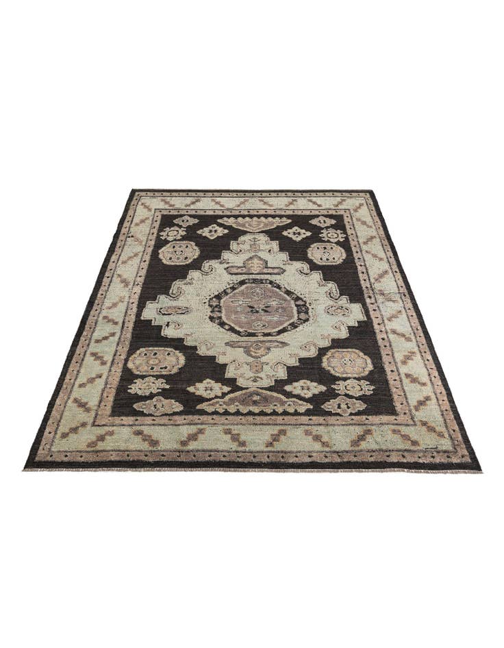 Detail image of 8' 3 x 10' 3 Hand Knotted Oushak Wool Rug