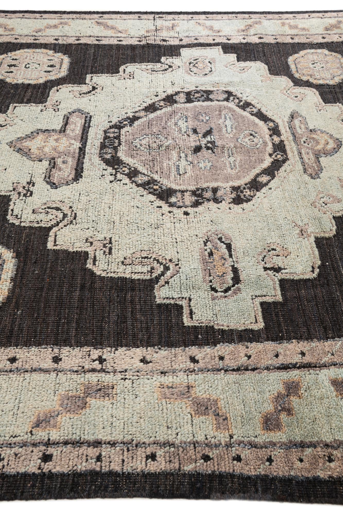 8' 3 x 10' 3 Hand Knotted Oushak Wool Rug