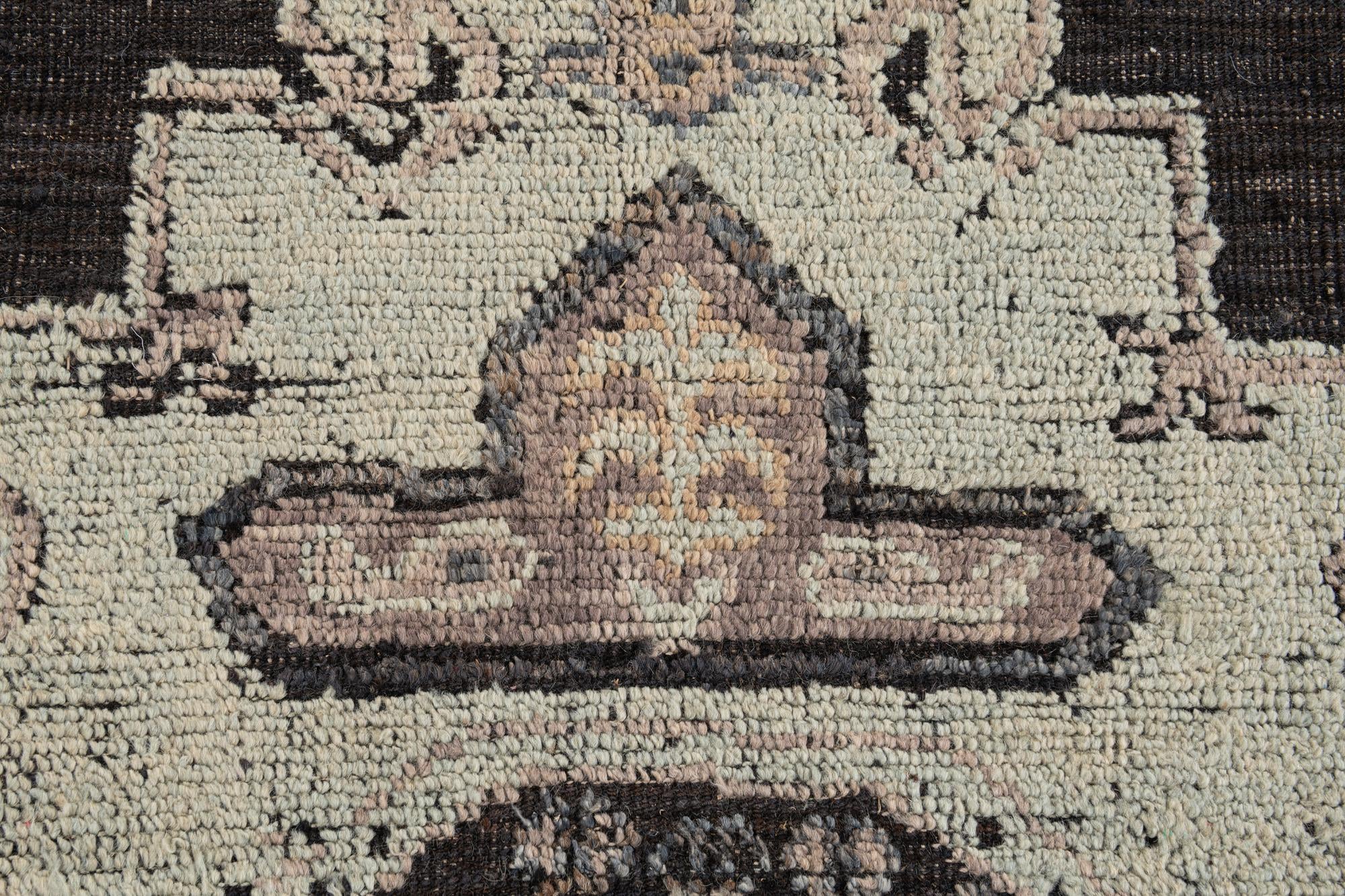 8' 3 x 10' 3 Hand Knotted Oushak Wool Rug