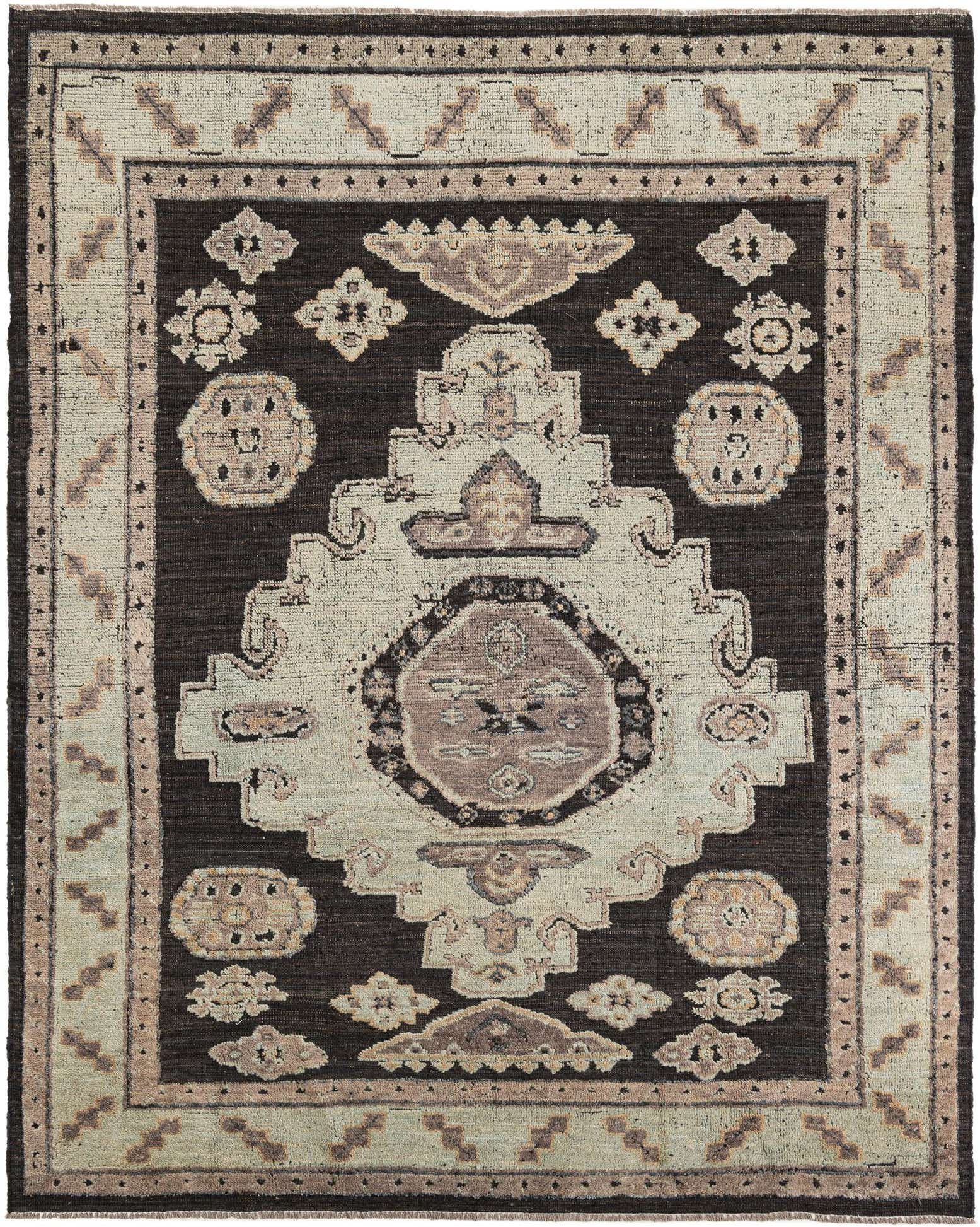 8' 3 x 10' 3 Hand Knotted Oushak Wool Rug