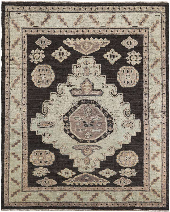 8' 3 x 10' 3 Hand Knotted Oushak Wool Rug